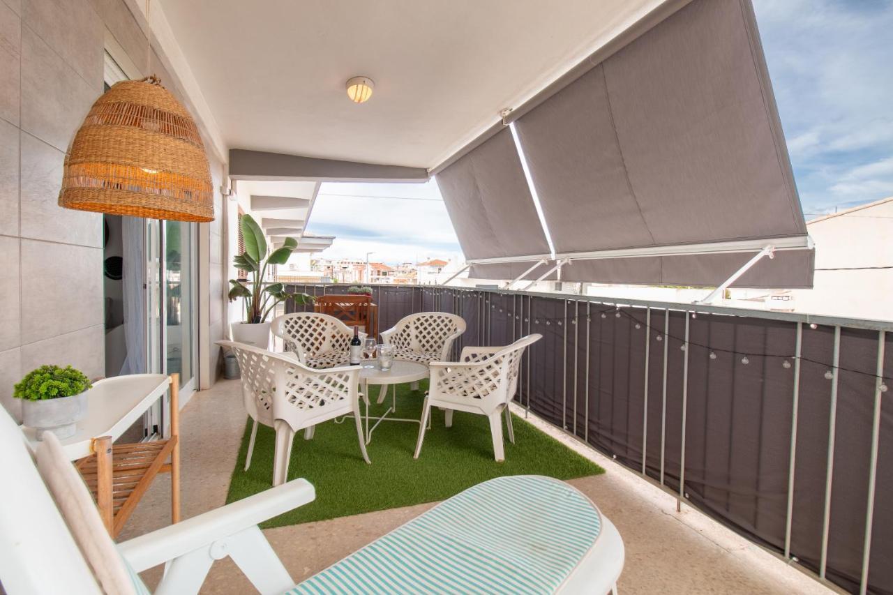 Super Apartamento A Un Paso Del Mar Oliva Bagian luar foto