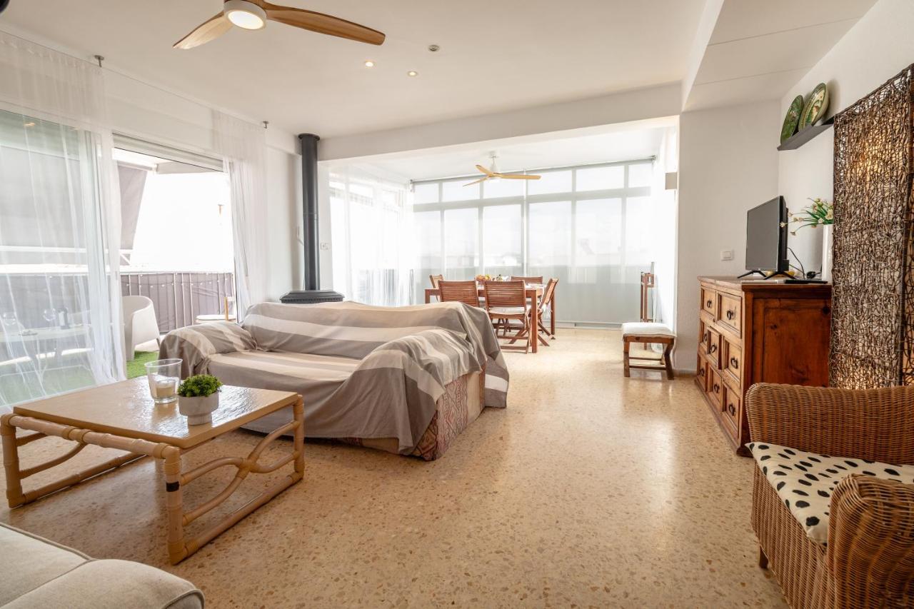 Super Apartamento A Un Paso Del Mar Oliva Bagian luar foto
