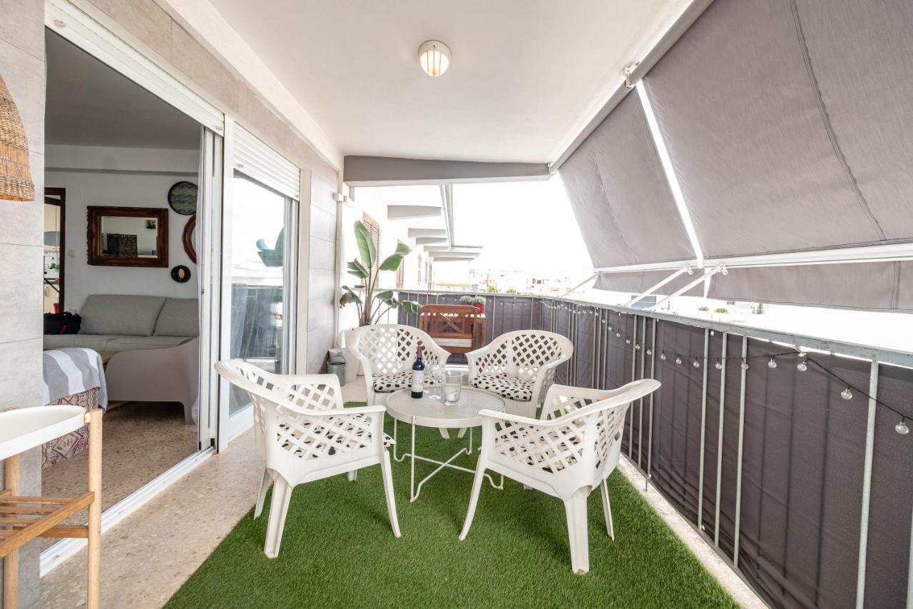 Super Apartamento A Un Paso Del Mar Oliva Bagian luar foto