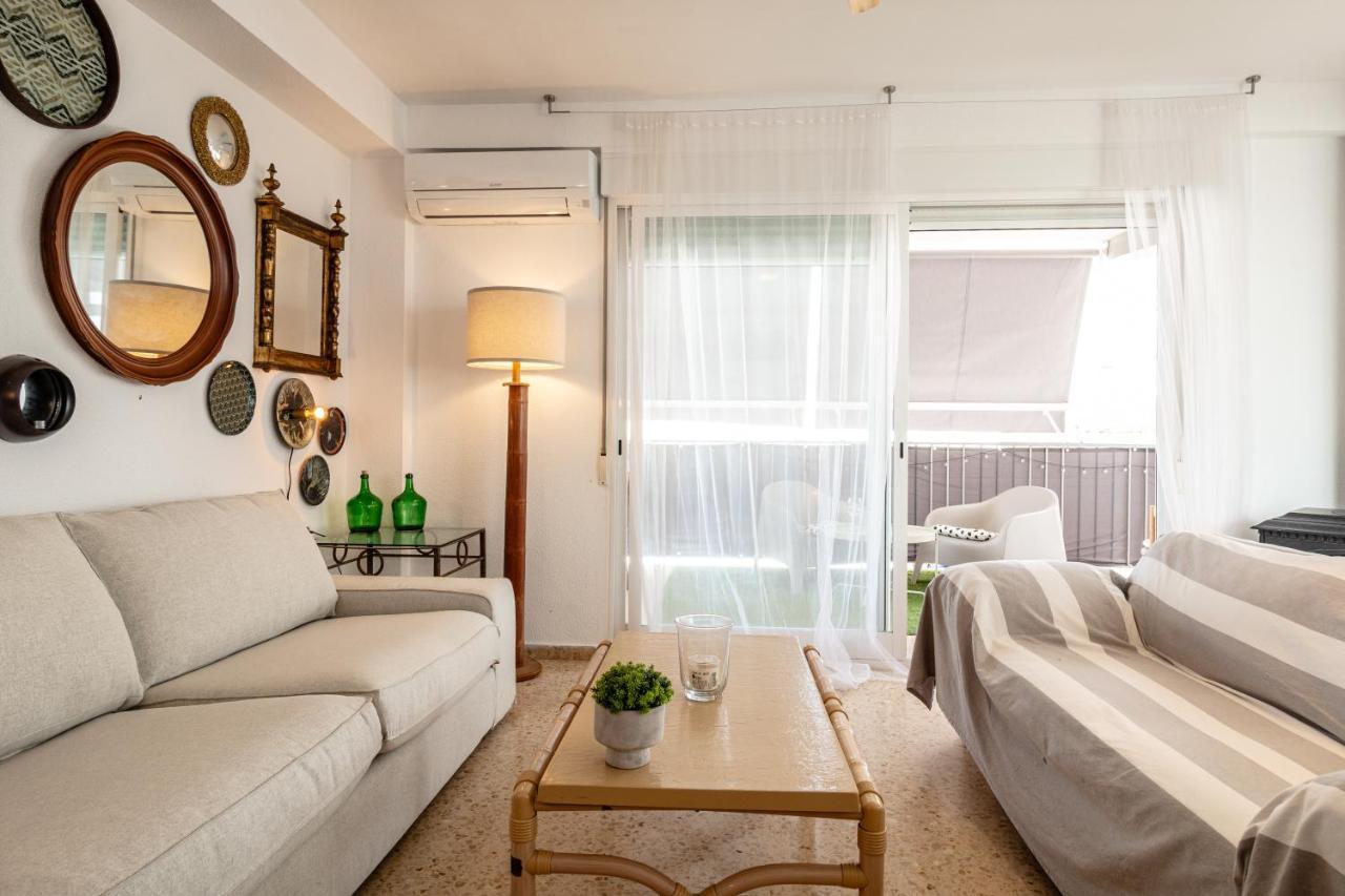 Super Apartamento A Un Paso Del Mar Oliva Bagian luar foto