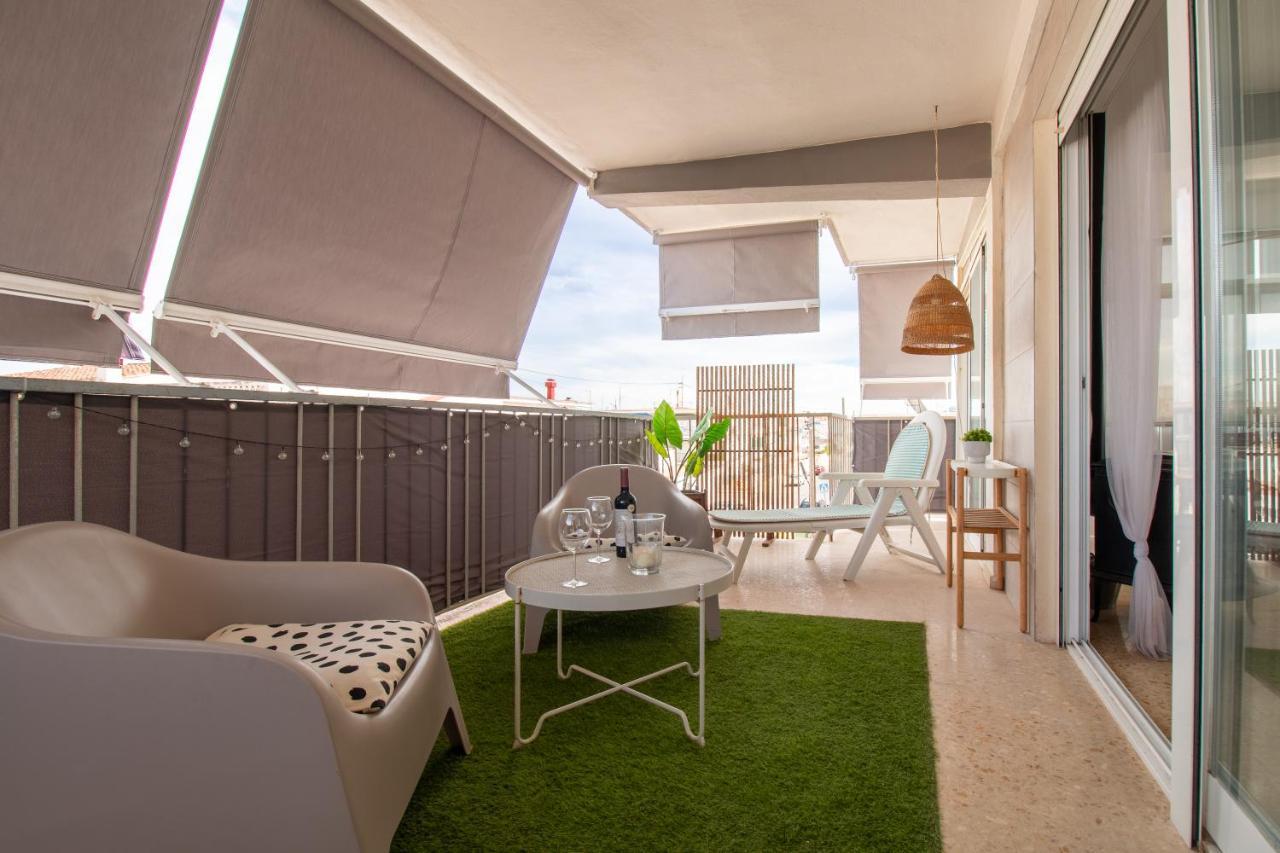 Super Apartamento A Un Paso Del Mar Oliva Bagian luar foto