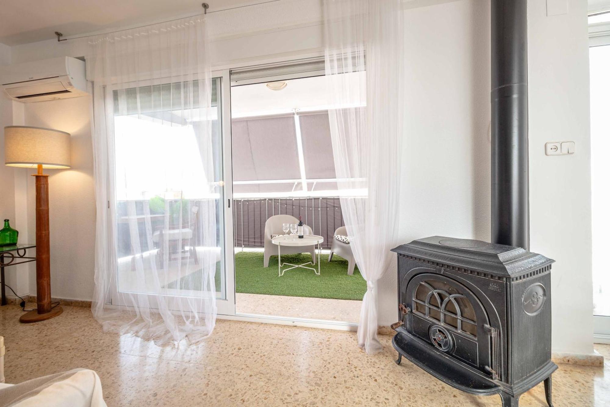 Super Apartamento A Un Paso Del Mar Oliva Bagian luar foto
